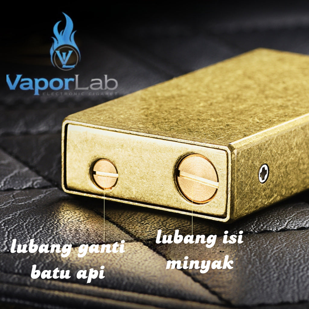korek api minyak klasik vintage brass perunggu asli pemantik tarik otomatis gesek nyala retro oil kerosene lighter