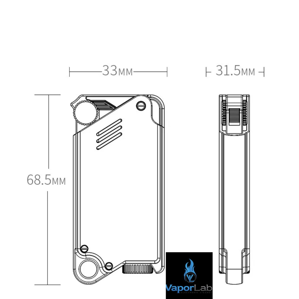 korek api roda bara las FOCUS modern jet torch metal refillable gas lighter unik cyberpunk slim with gift box