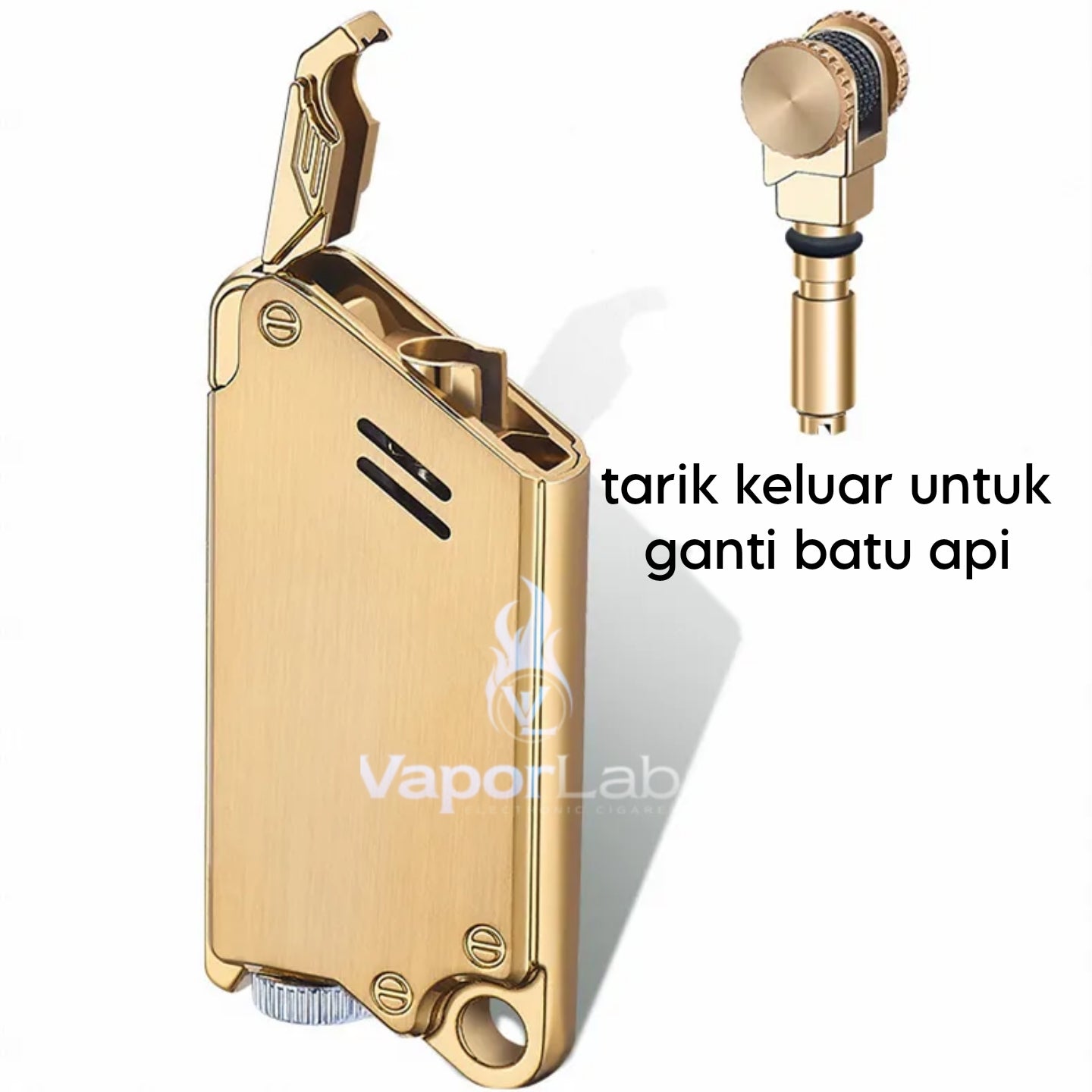 korek api roda bara las FOCUS modern jet torch metal refillable gas lighter unik cyberpunk slim with gift box