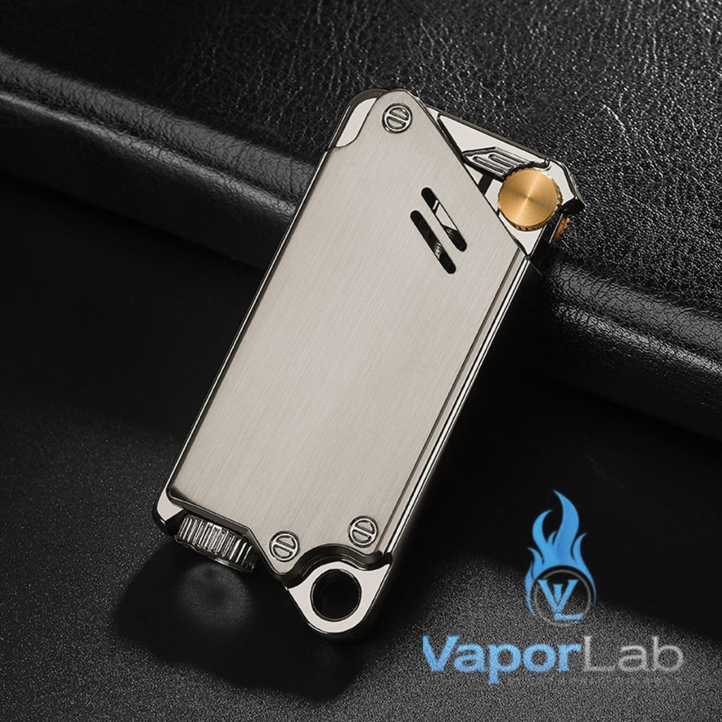 korek api roda bara las FOCUS modern jet torch metal refillable gas lighter unik cyberpunk slim with gift box