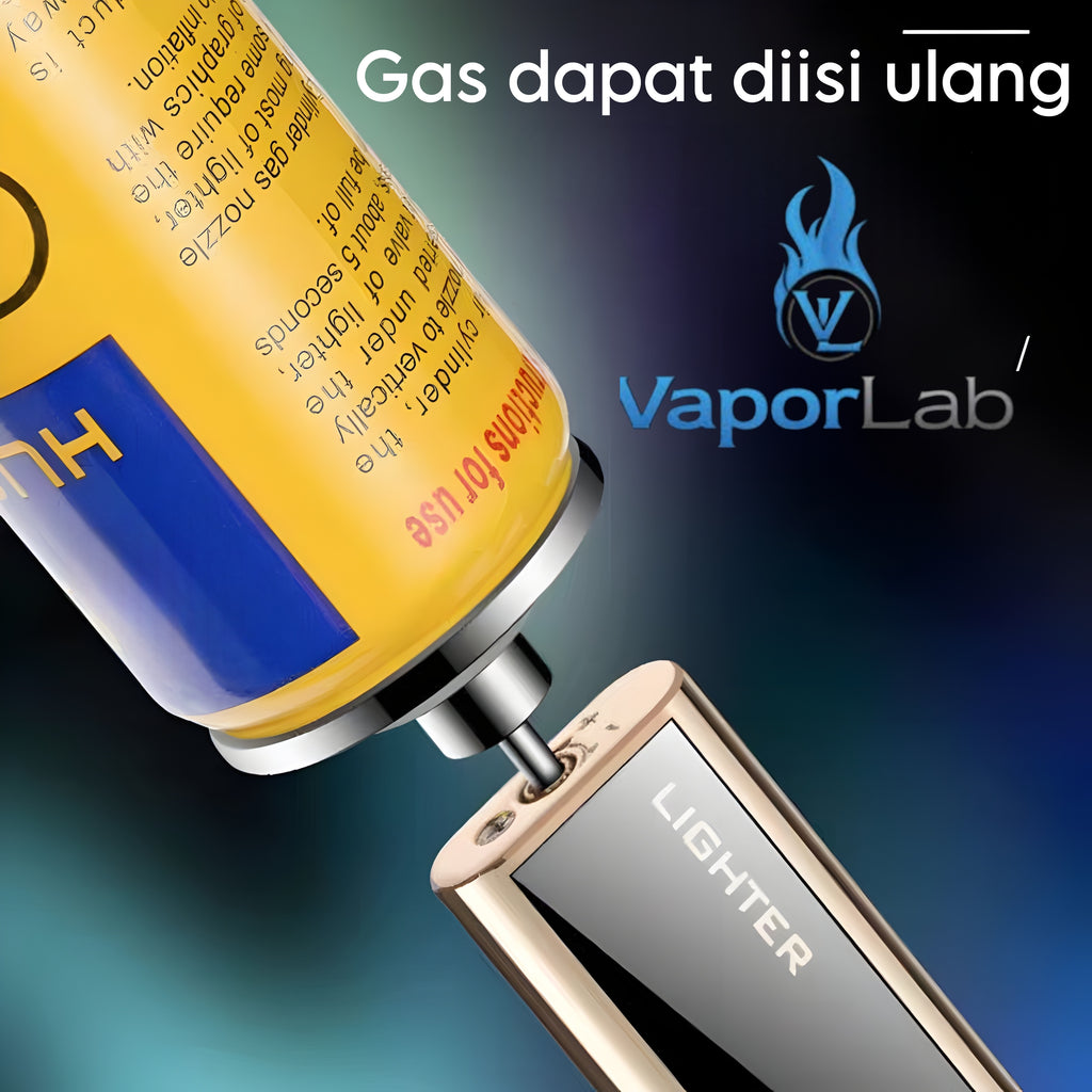 korek api gas pakai roda batu api slim refillable gas lighter polos BONDN