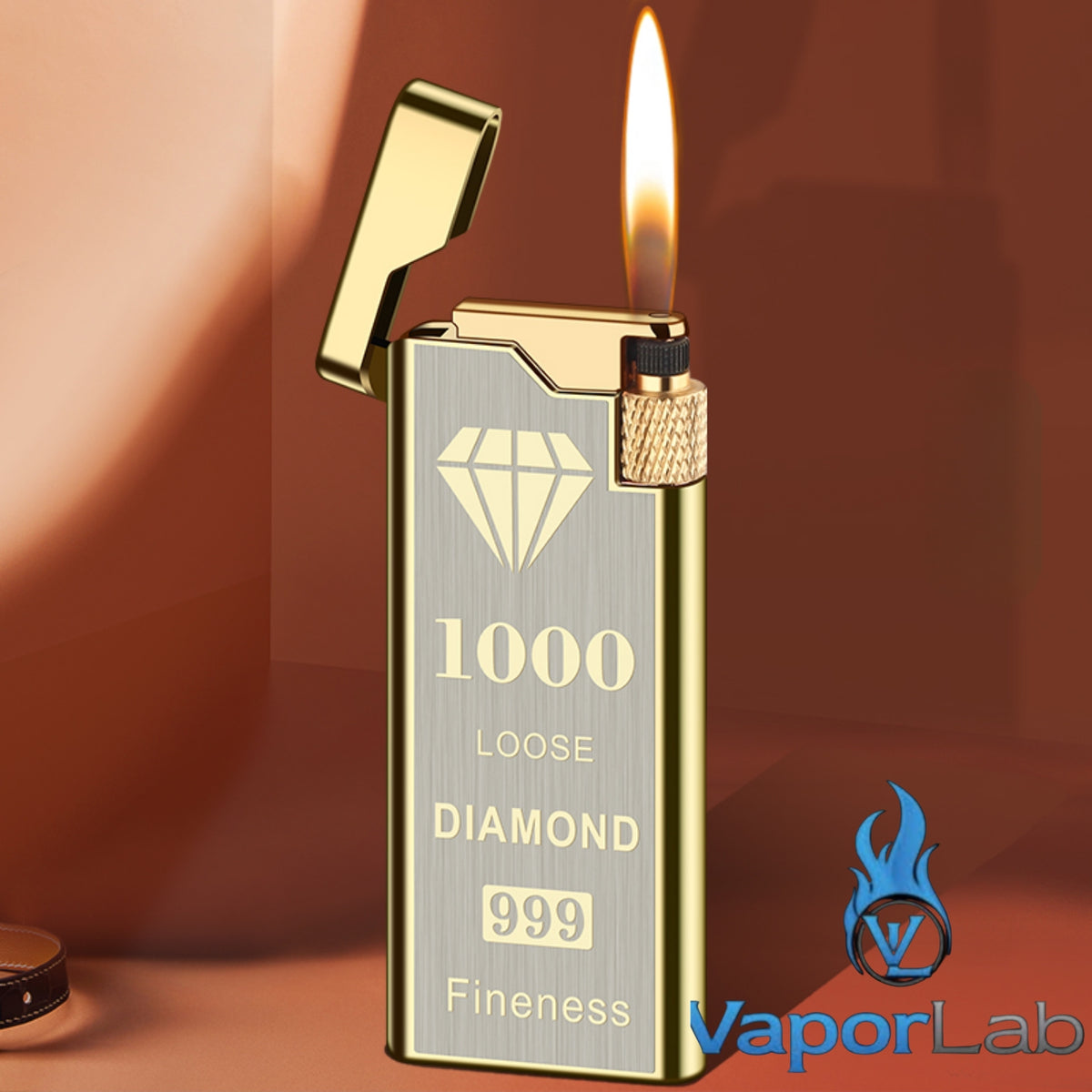 korek api gas pakai roda gesek samping dan batu api slim design mewah elegant refillable gas classic flint wheel lighter