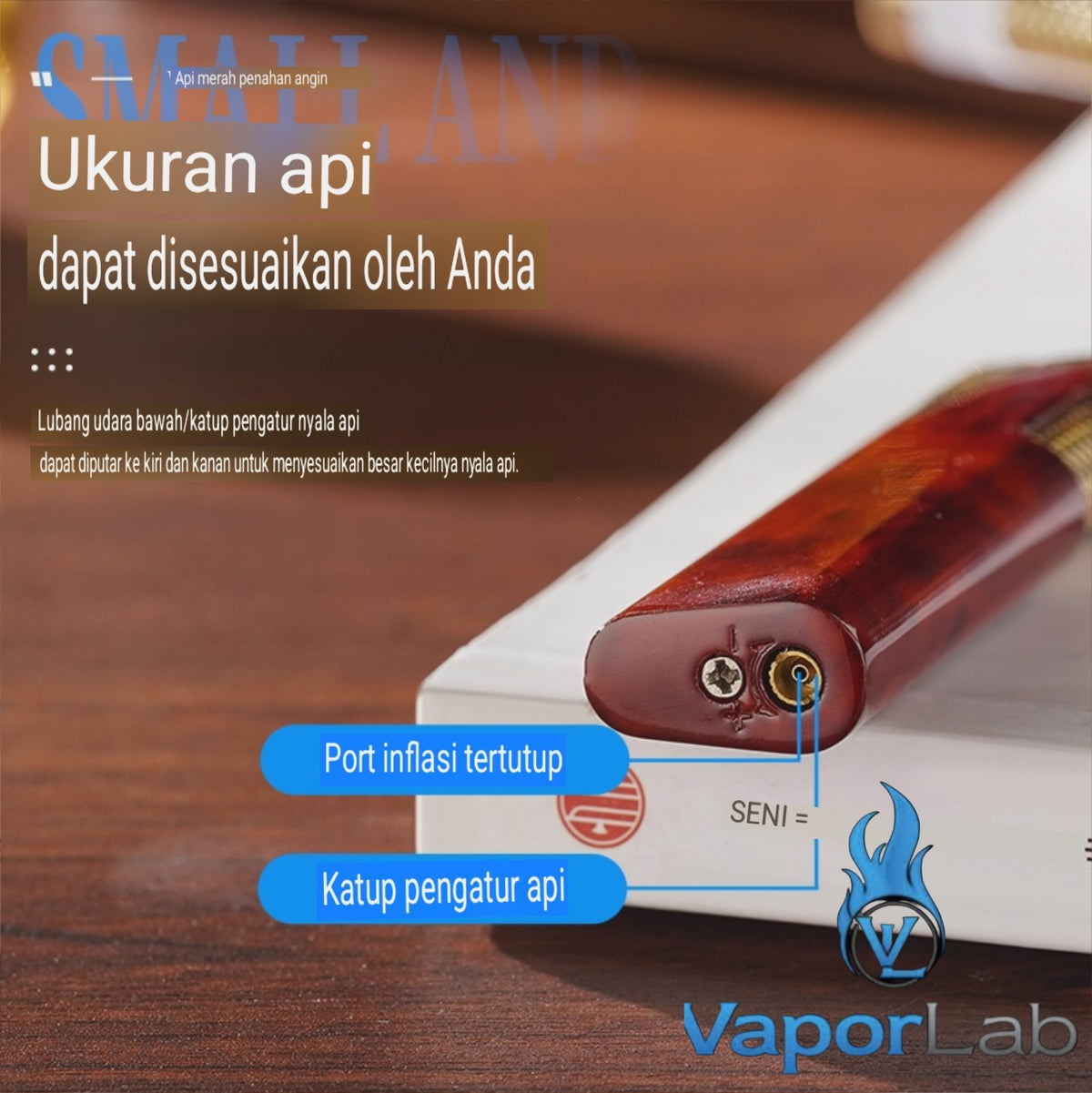 korek api pemantik bara merah slim mini design mewah elegant refillable gas red torch lighter windproof