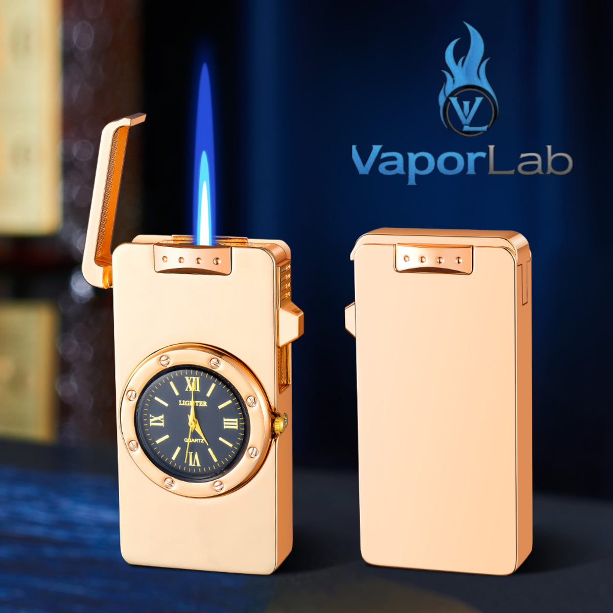 korek api isi gas bara las model jam classic jet torch watch refillable gas lighter with gift box elegant