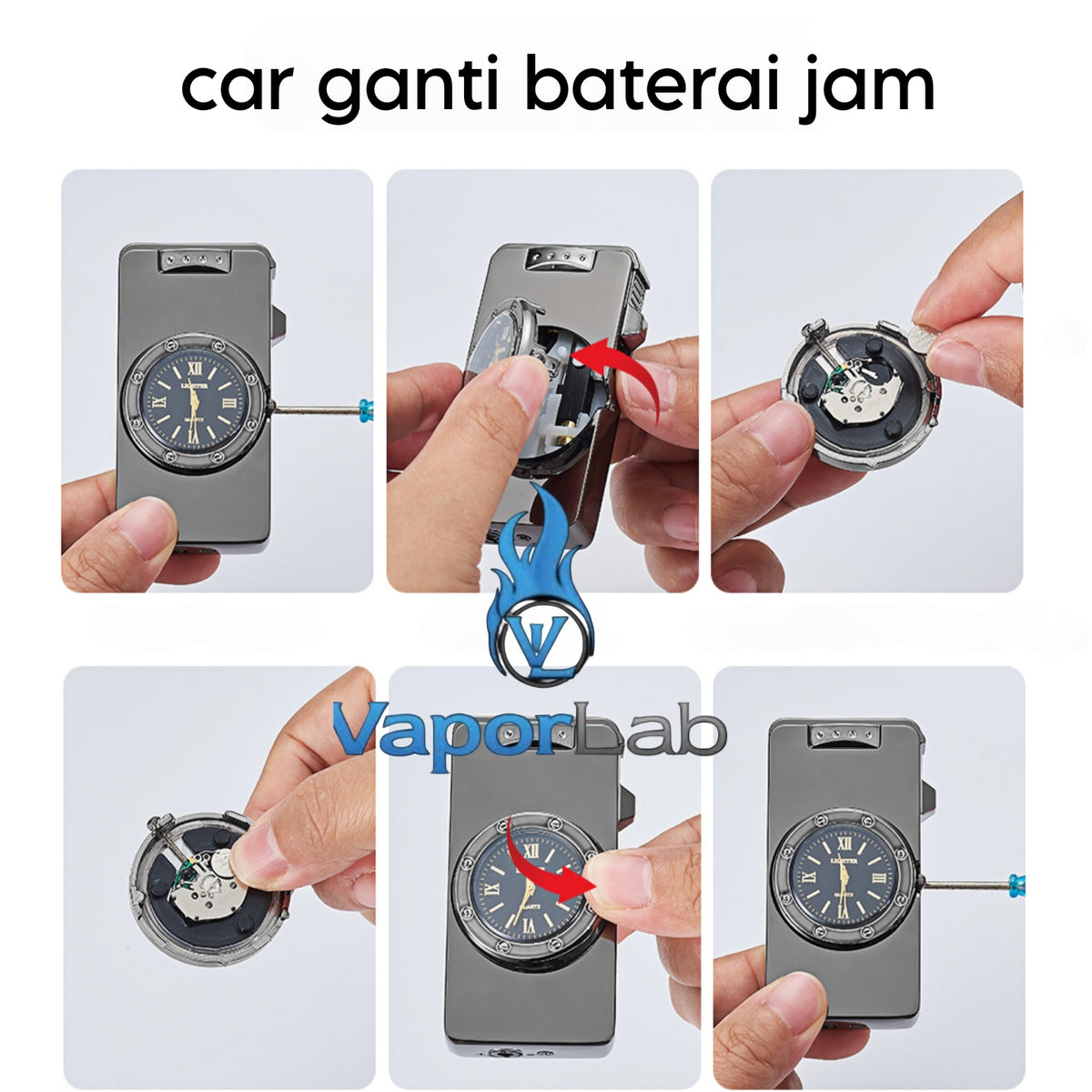 korek api isi gas bara las model jam classic jet torch watch refillable gas lighter with gift box elegant