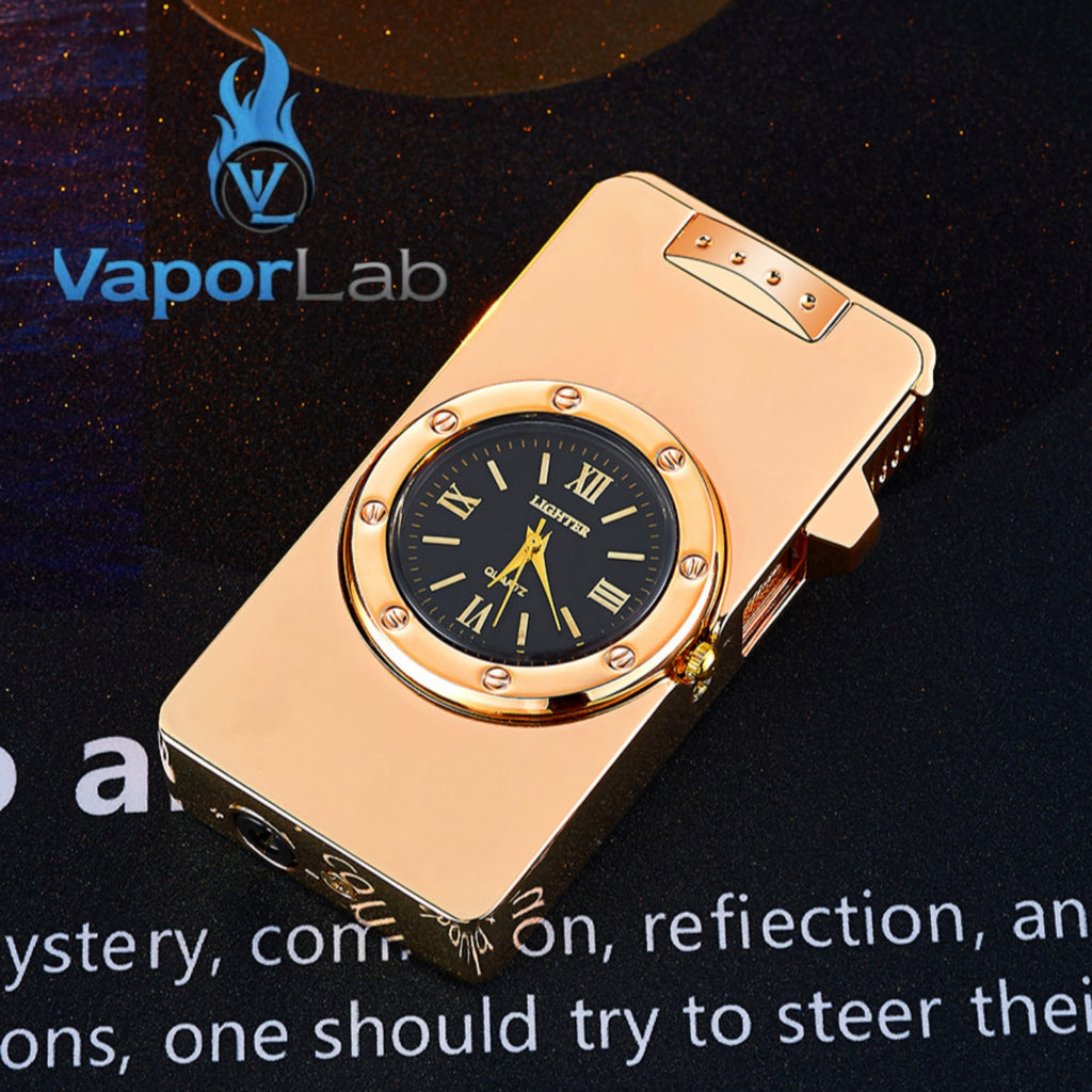 korek api isi gas bara las model jam classic jet torch watch refillable gas lighter with gift box elegant