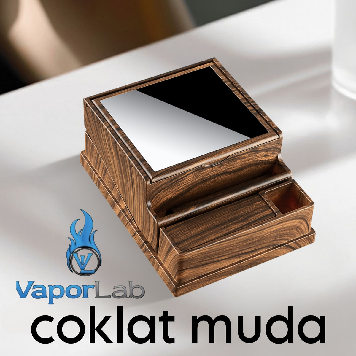 kotak pajangan meja tempat simpan rokok cigarette box display dengan tombol ejektor otomatis large capacity unik