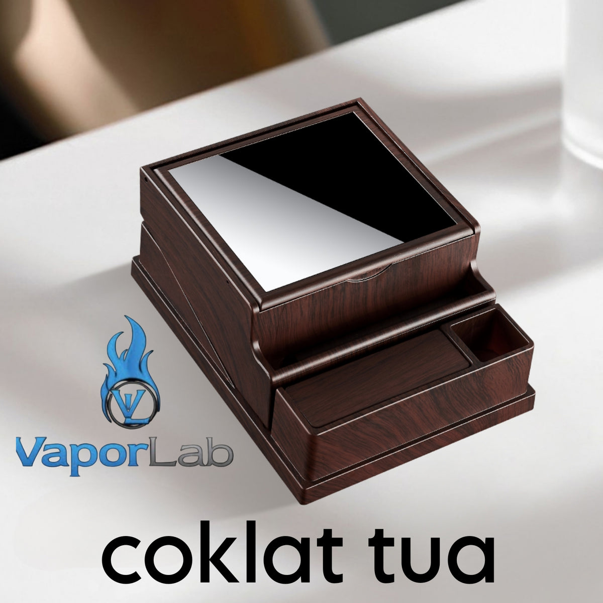 kotak pajangan meja tempat simpan rokok cigarette box display dengan tombol ejektor otomatis large capacity unik