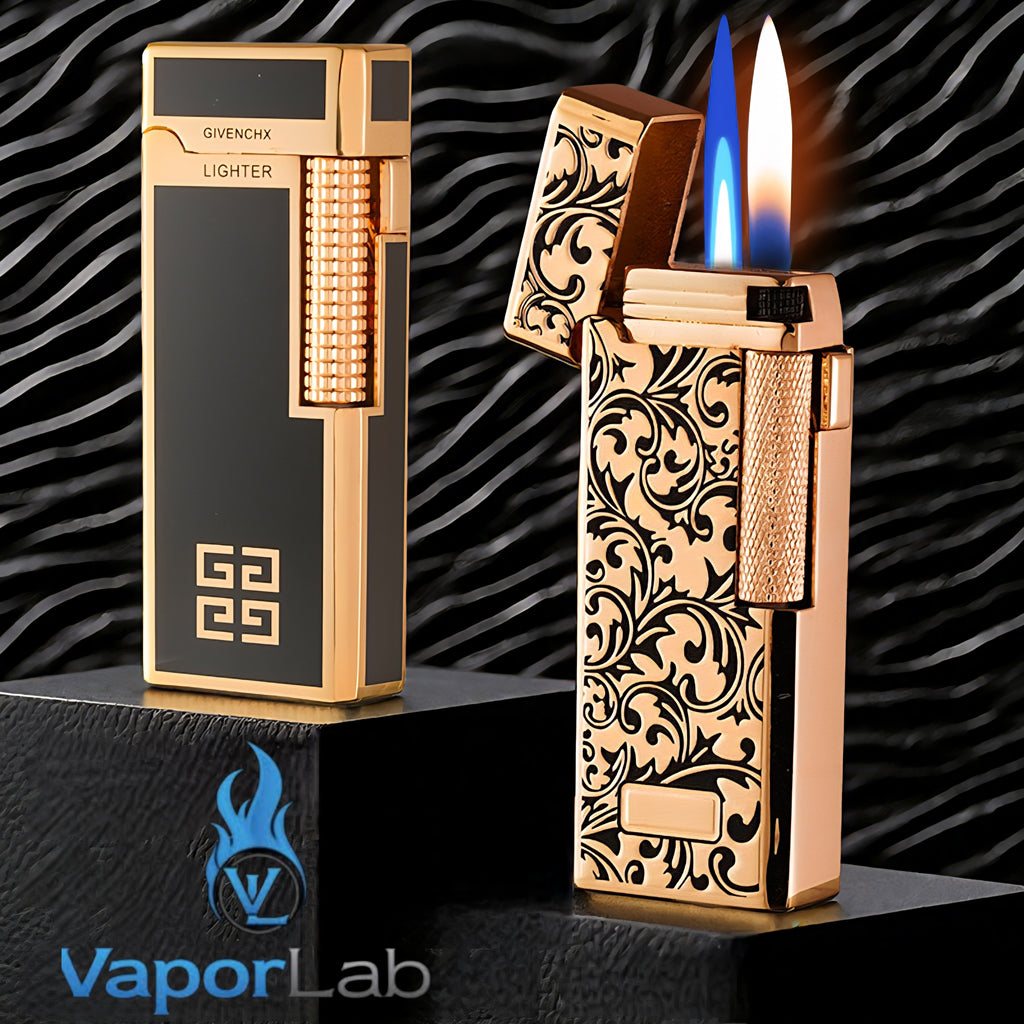 korek api dual mode 2in1 bara las atau api classic vintage roda reffillable gas jet flame lighter elegant mewah dengan giftbox Derui