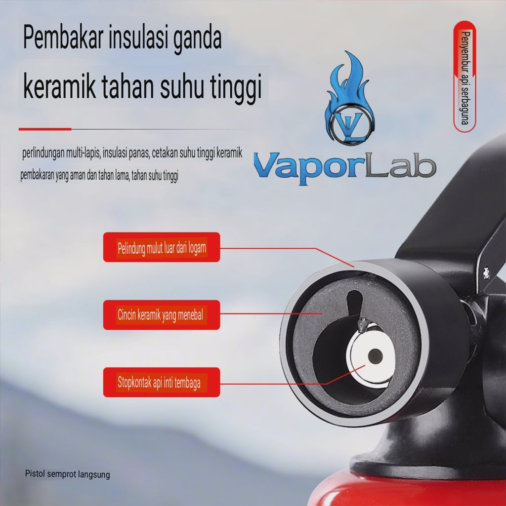 korek api bara las unik lucu model tabung pemadam apar jet torch fire extinguisher refillable gas lighter