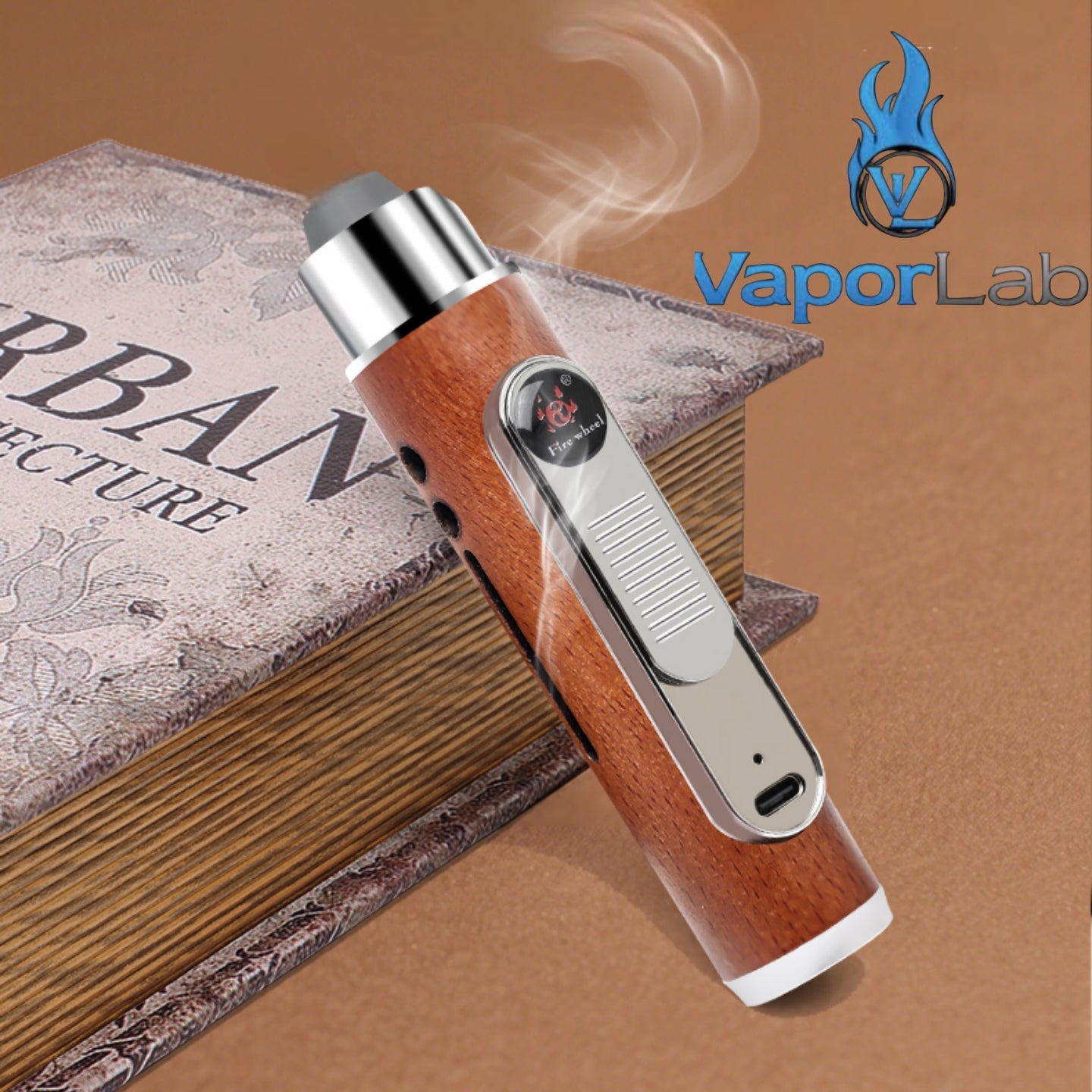 asbak rokok portable holder plus korek api elektrik usb charger lighter handheld ashtray cigarette holder bisa cuci ulang model kayu elegant 3438
