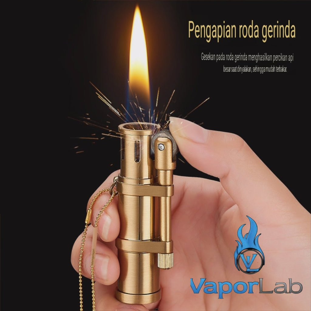 korek api minyak sumbu roda classic vintage oil kerosene retro lighter model lighthouse mercusuar