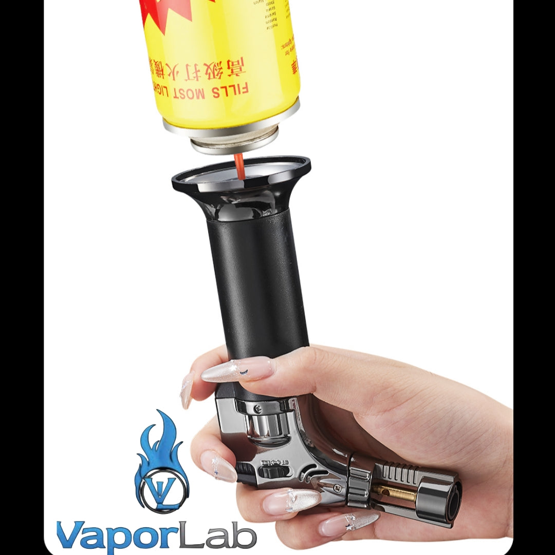 korek api bara las biru jet torch gas lighter bisa di lock cocok untuk cigar bbq masak light welding