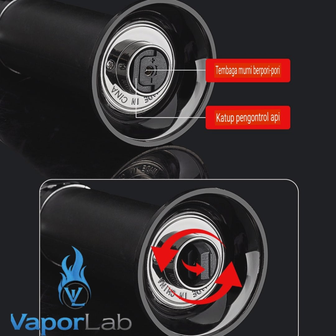 korek api bara las biru jet torch gas lighter bisa di lock cocok untuk cigar bbq masak light welding