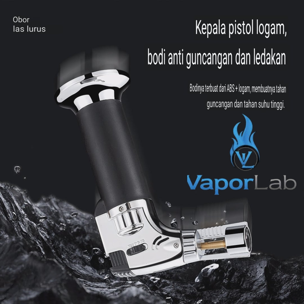 korek api bara las biru jet torch gas lighter bisa di lock cocok untuk cigar bbq masak light welding