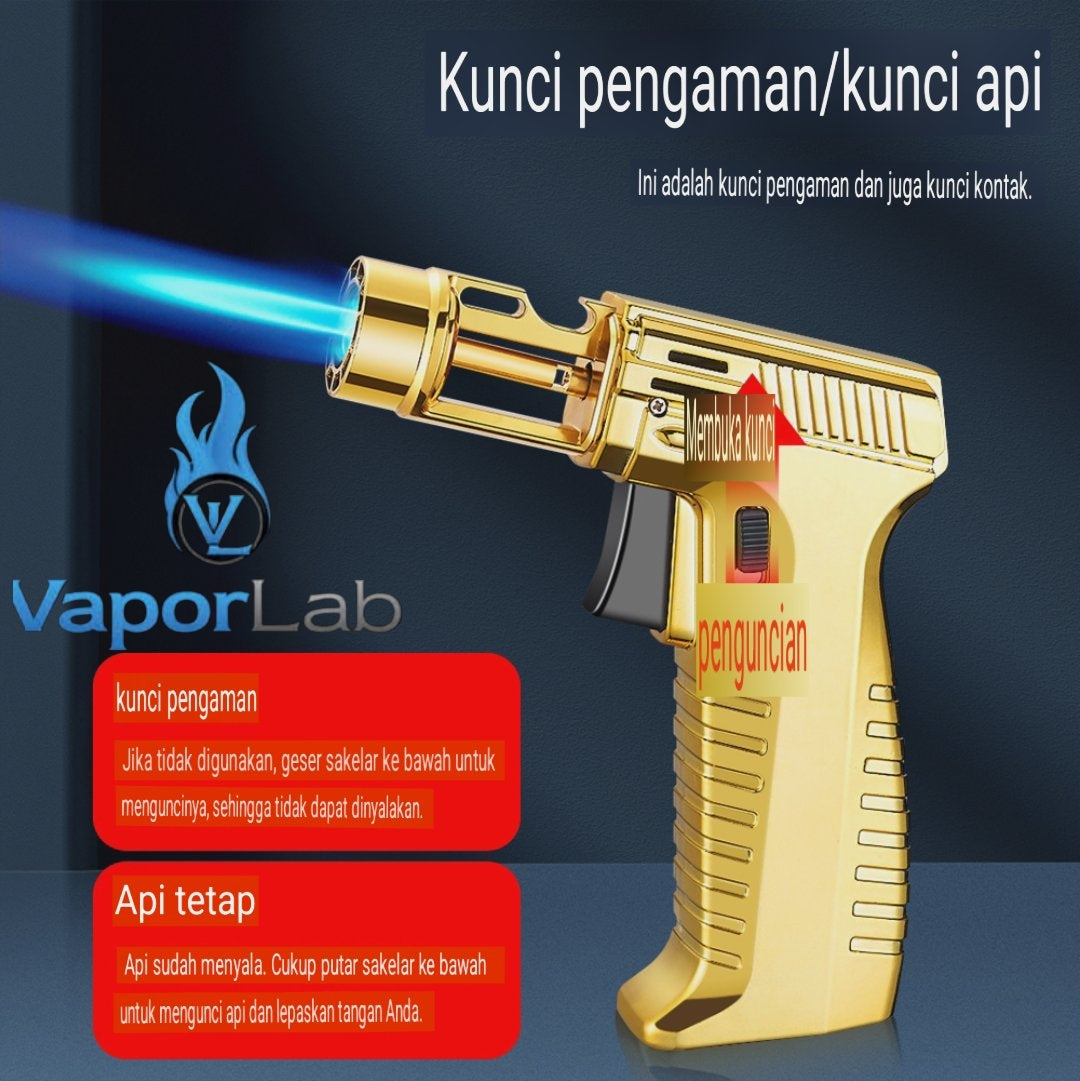 korek api bara las biru kencang dengan bukaan botol powerful jet torch gas lighter bisa di lock PN-602 for cooking bbq cigar