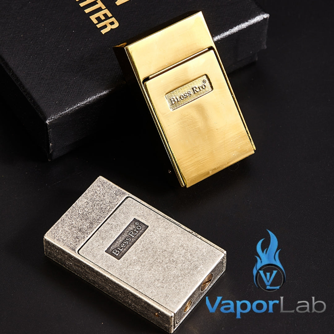 korek api minyak sumbu roda classic vintage oil kerosene retro lighter Blessrro persegi