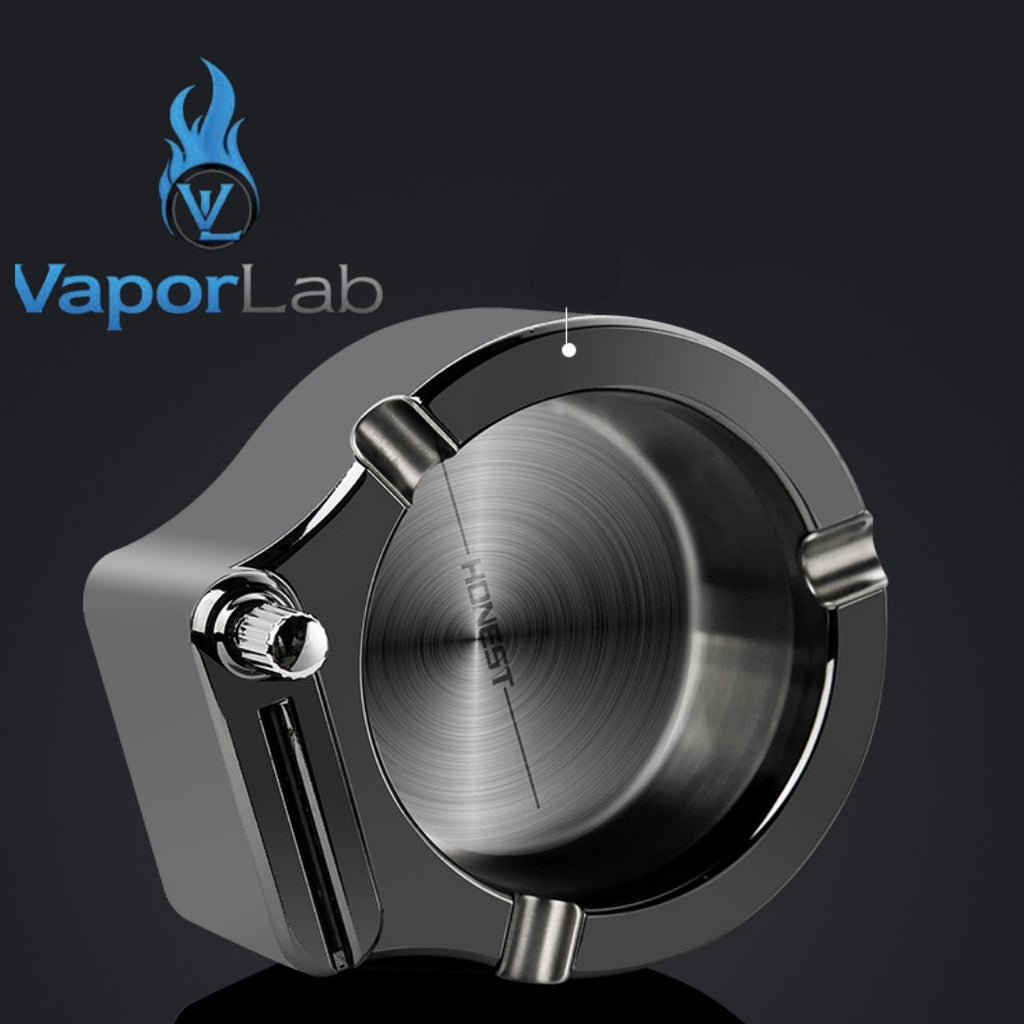 asbak plus korek api gesek isi minyak HONEST besi metal ashtray with oil lighter