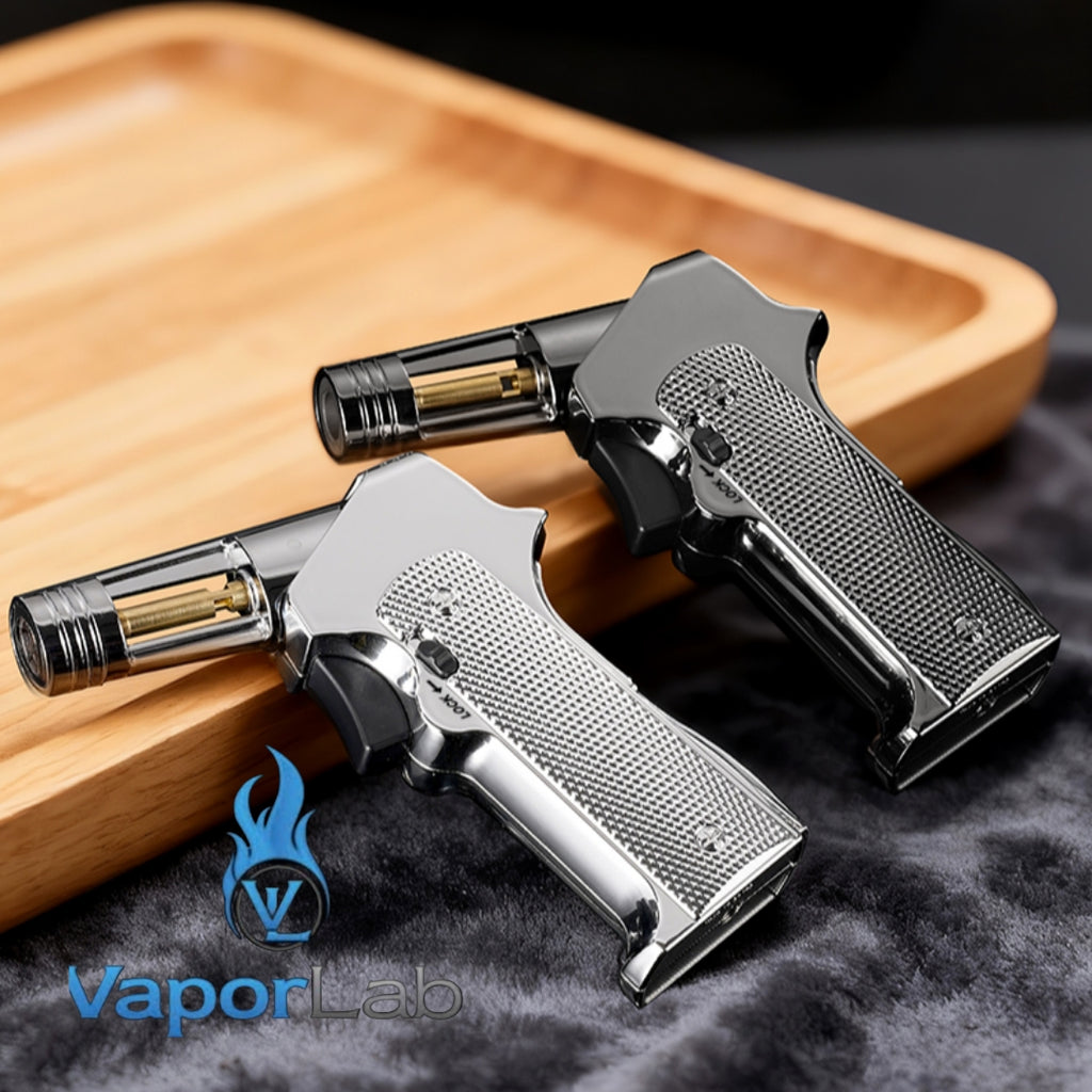 korek api bara merah atau las biru powerful jet torch bbq gas lighter bisa di lock dan tekuk TENHO
