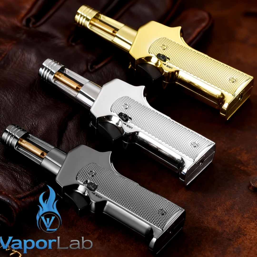 korek api bara merah atau las biru powerful jet torch bbq gas lighter bisa di lock dan tekuk TENHO