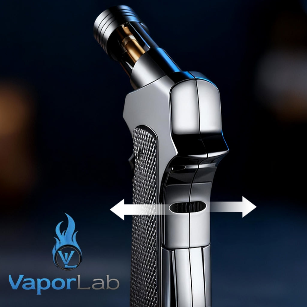korek api bara merah atau las biru powerful jet torch bbq gas lighter bisa di lock dan tekuk TENHO