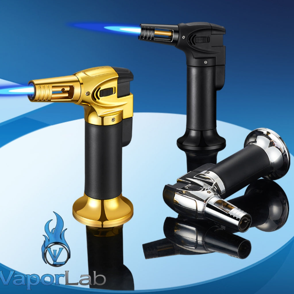 korek api bara las biru jet torch gas lighter bisa di lock cocok untuk cigar bbq masak light welding