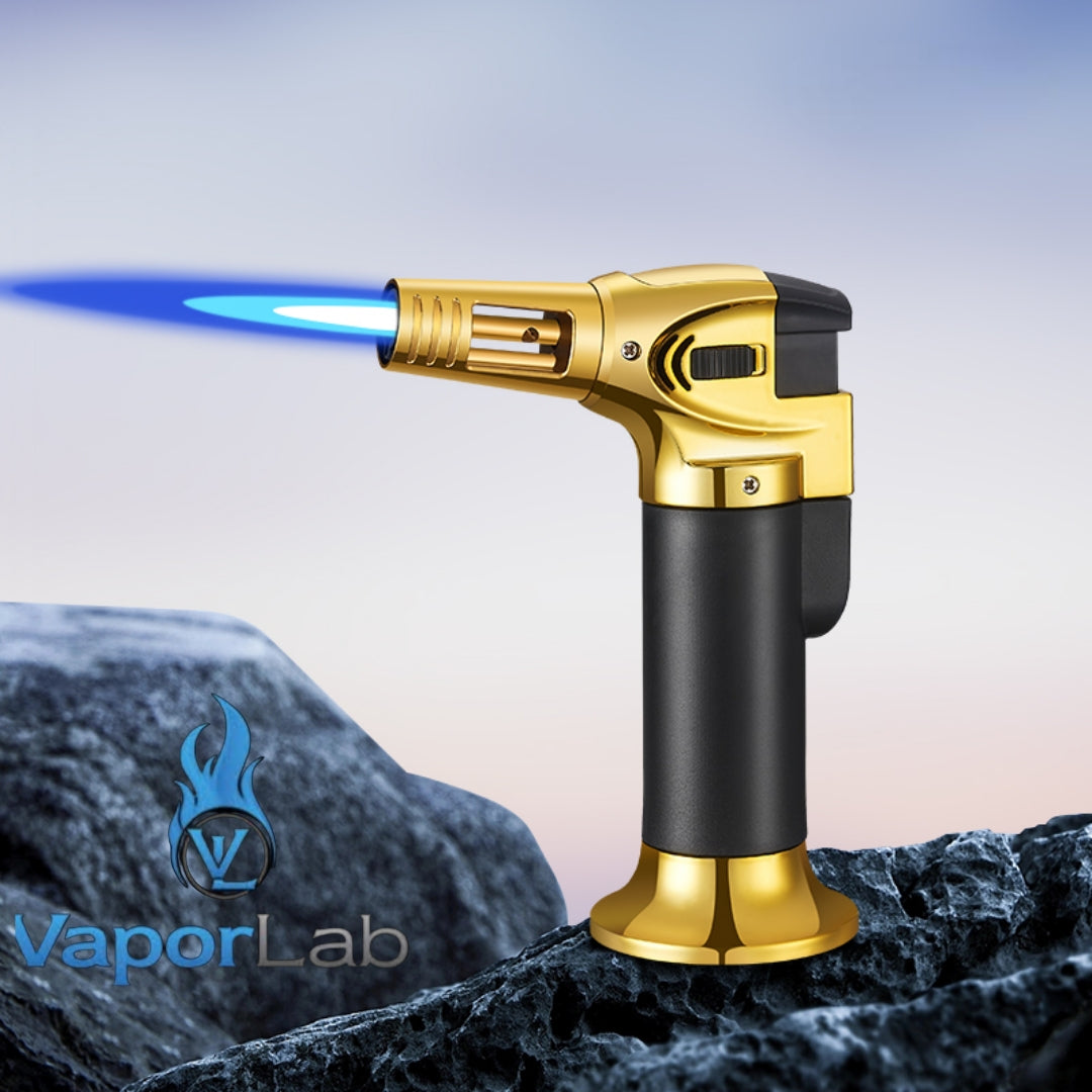 korek api bara las biru jet torch gas lighter bisa di lock cocok untuk cigar bbq masak light welding