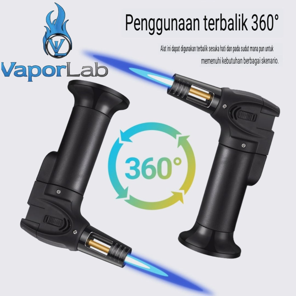 korek api bara las biru jet torch gas lighter bisa di lock cocok untuk cigar bbq masak light welding