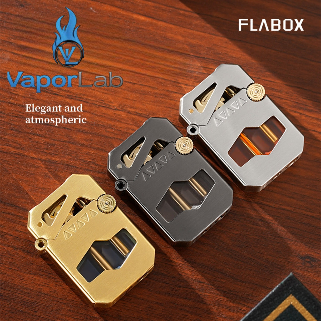 korek api classic FLABOX pakai minyak sumbu batu vintage kerosene transparant vintage oil lighter one click auto open