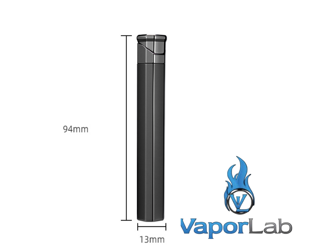 korek api besi slim design ramping tipis batang rokok metal refillable gas lighter dapat diisi ulang elegant polos