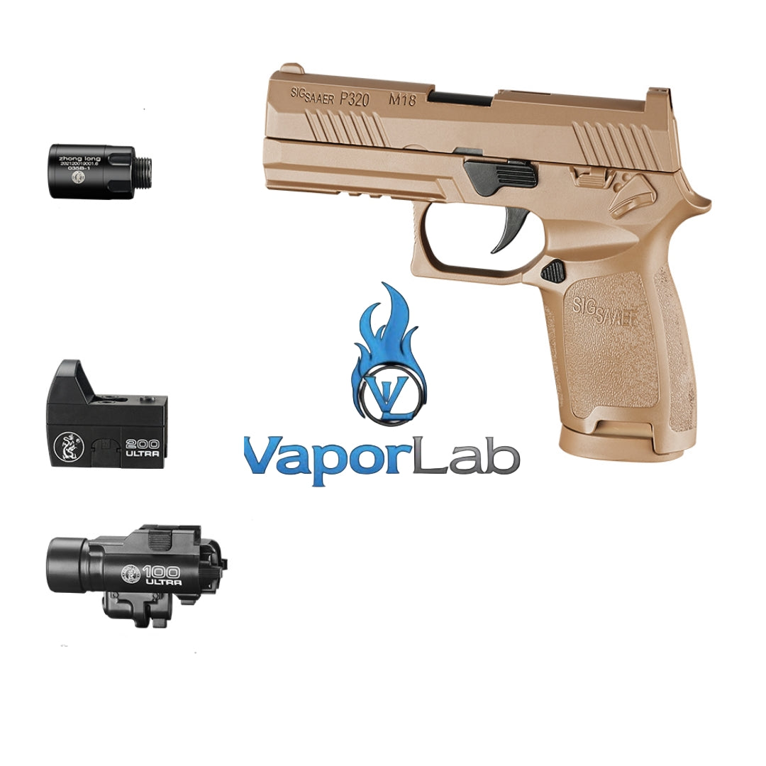korek api gas replika pistol p320 sig saeer mini gun shaped refillable gas lighter dengan tangki gas transparant model magazin