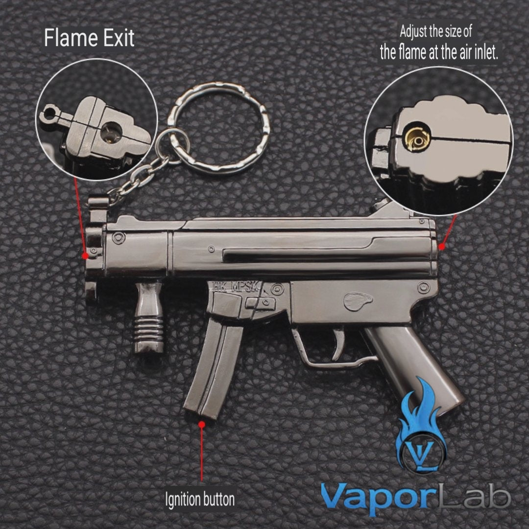 korek api gas bara model pistol mini gun tactical refillable gas lighter windproof