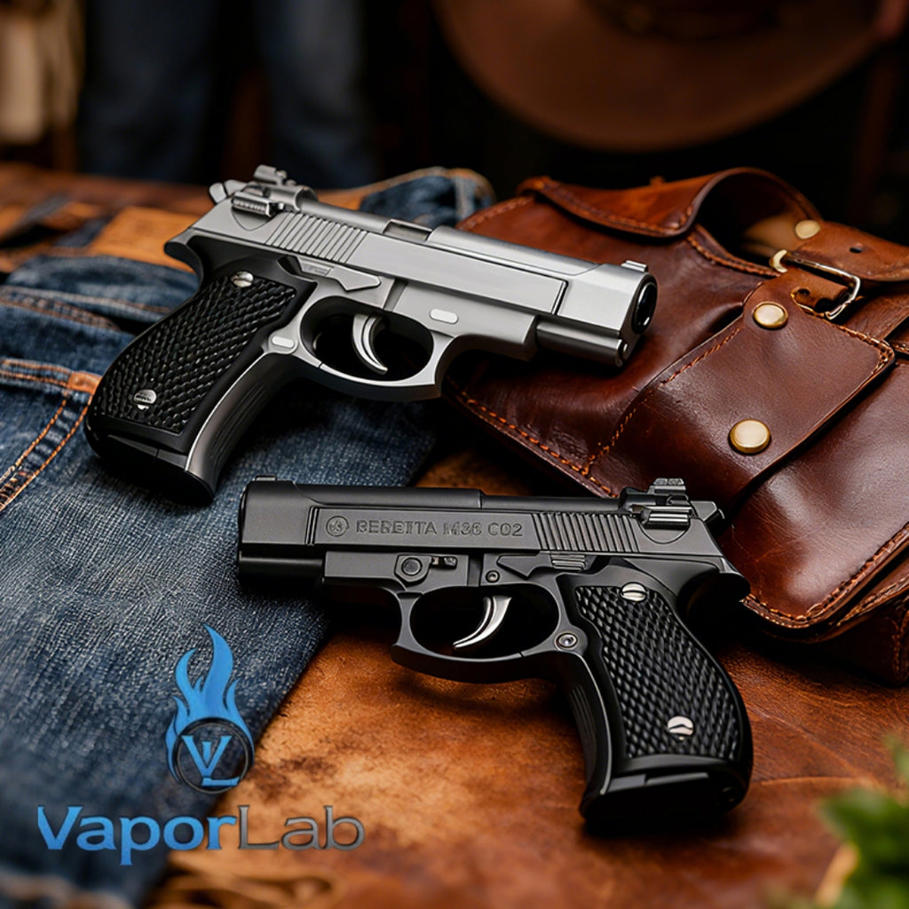 korek api gas unik model pistol mini M9 double bara las abs plastik dual jet flame mini gun lighter
