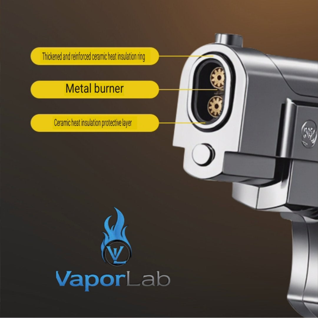 korek api gas unik model pistol mini M9 double bara las abs plastik dual jet flame mini gun lighter