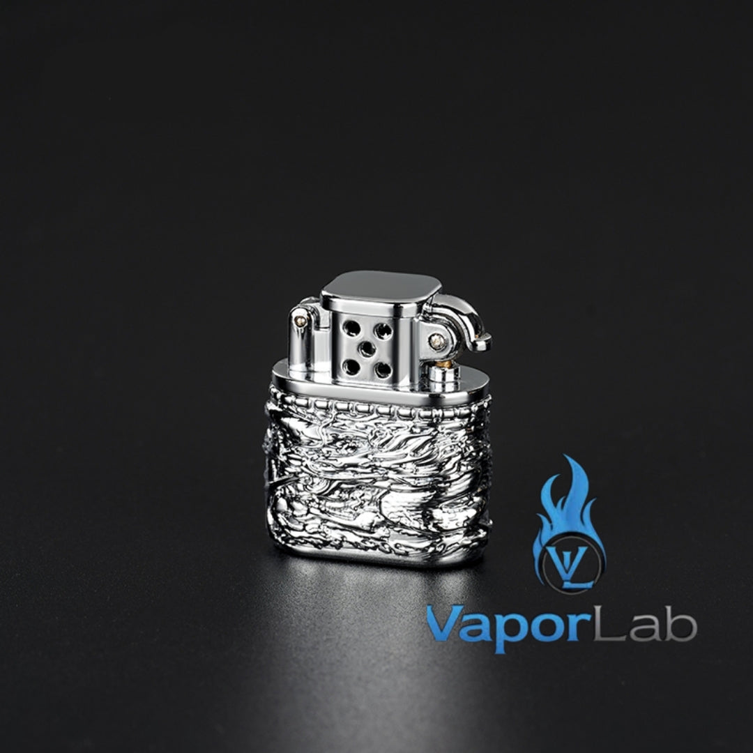 korek api minyak sumbu kapas mini vintage oil kerosene classic lighter logo naga dragon ukiran dengan giftbox