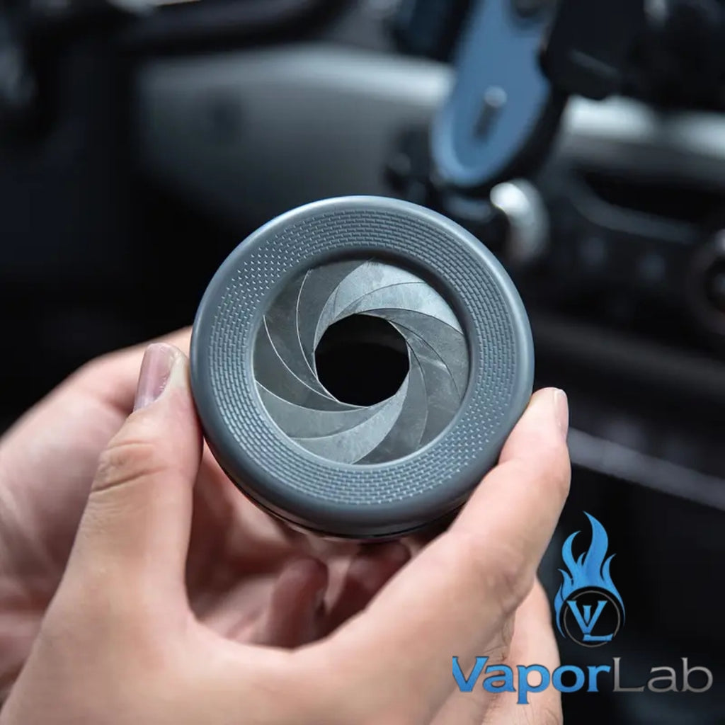 asbak mobil portable sistem tutup putar rotating inner metal car ashtray anti berantakan dengan penutup putar besi