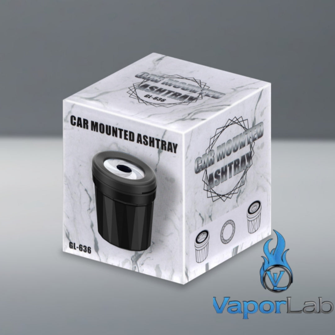 asbak mobil portable sistem tutup putar rotating inner metal car ashtray anti berantakan dengan penutup putar besi