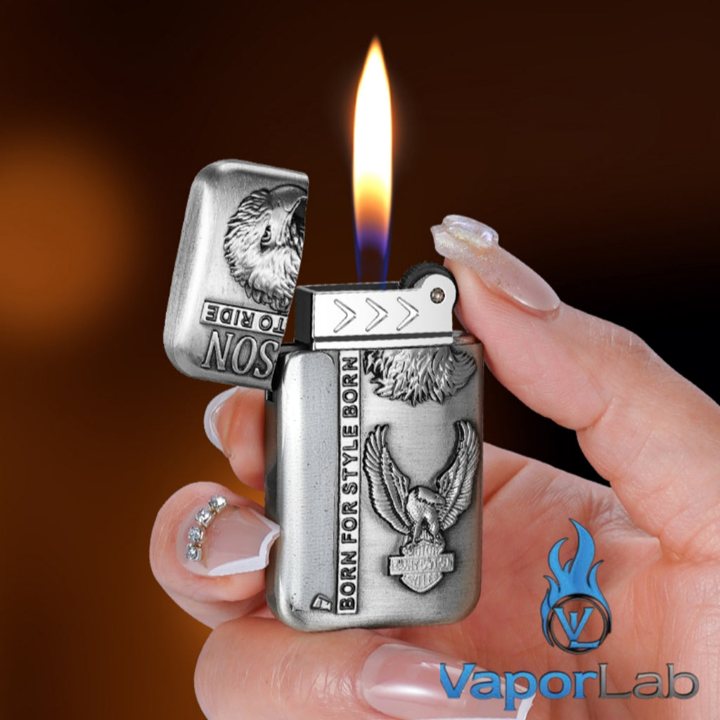 korek api gas pakai roda batu classic lighter slim mini tipis motif ukiran hd macan constantine