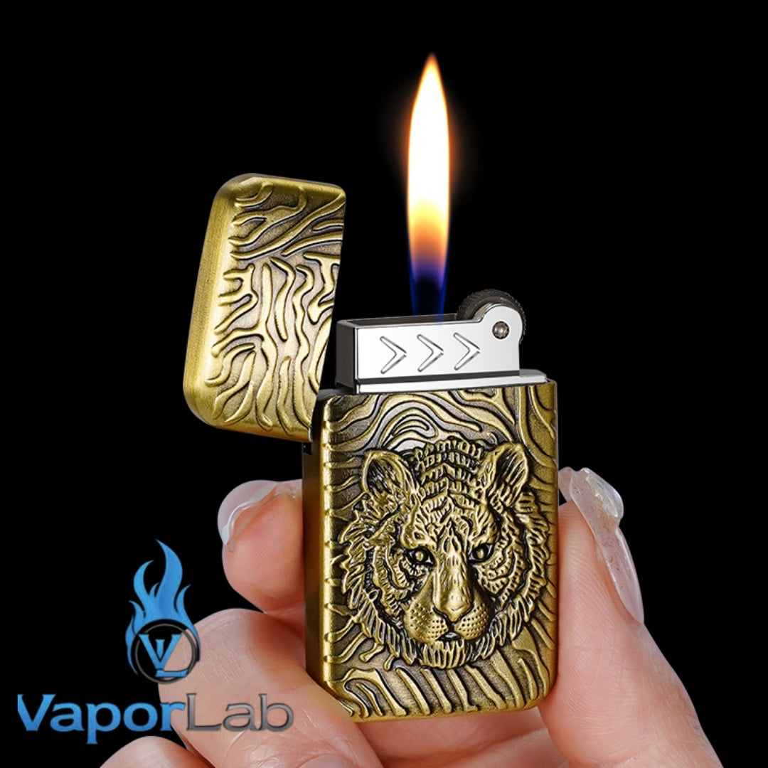 korek api gas pakai roda batu classic lighter slim mini tipis motif ukiran hd macan constantine