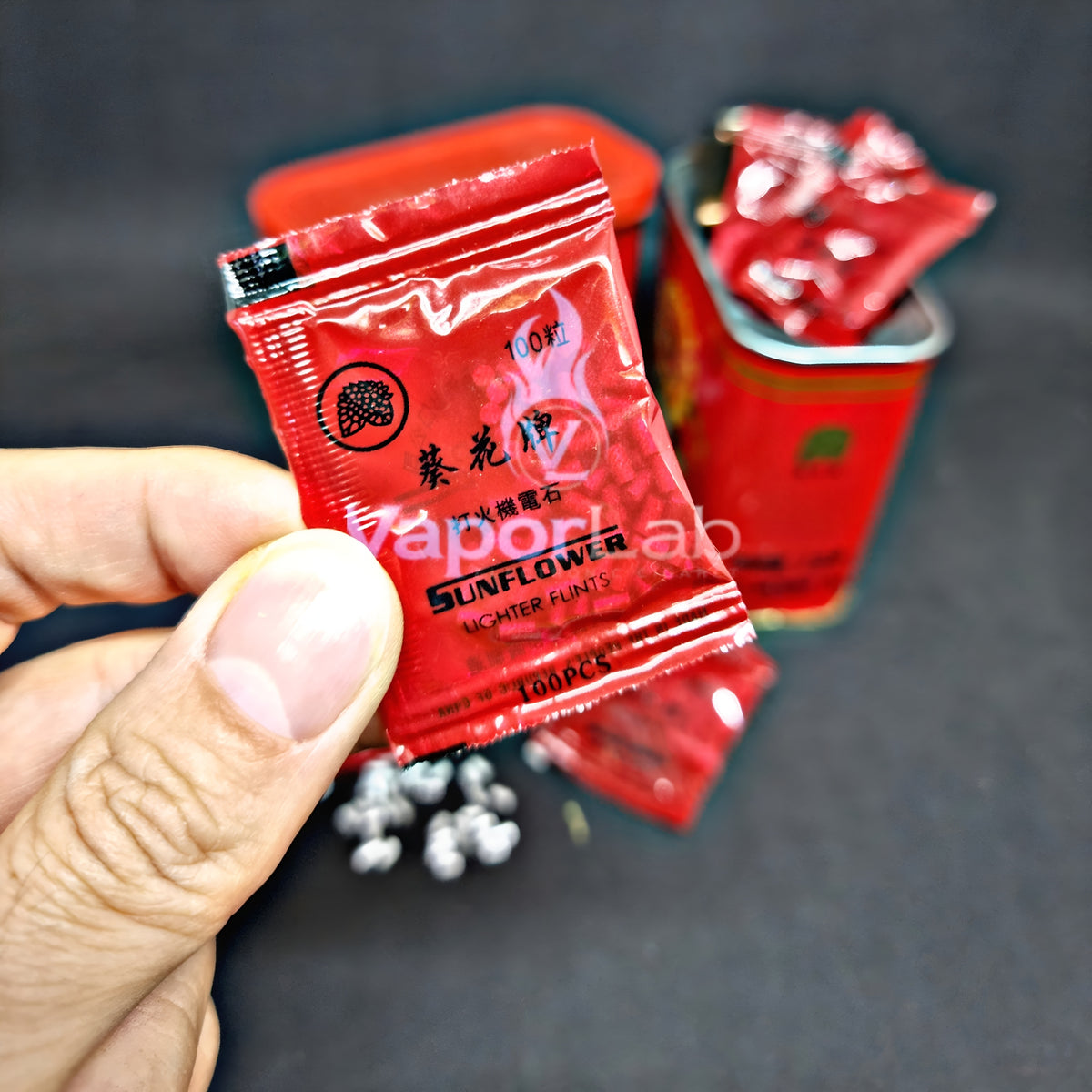 Batu api silver per sachet ukuran 4mm untuk pengganti pemantik korek api roda replacement flint for lighters merk sunflower