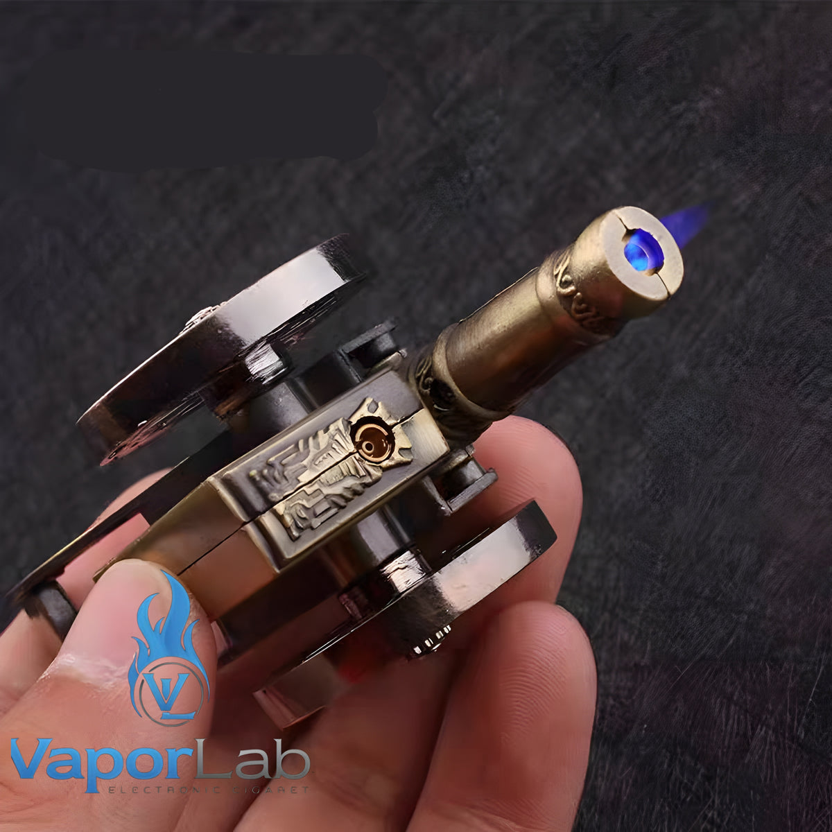 korek api pajangan antik unik model meriam bahan besi gas bisa diisi ulang nyala bara canon classic gas lighter display 3844