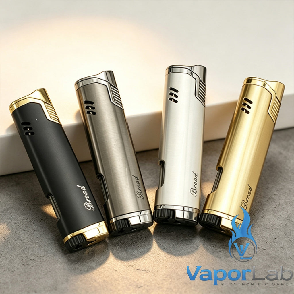 korek api besi bara las broad gas mudah diisi ulang elegant slim lighter dengan indikator kaca gas 3860