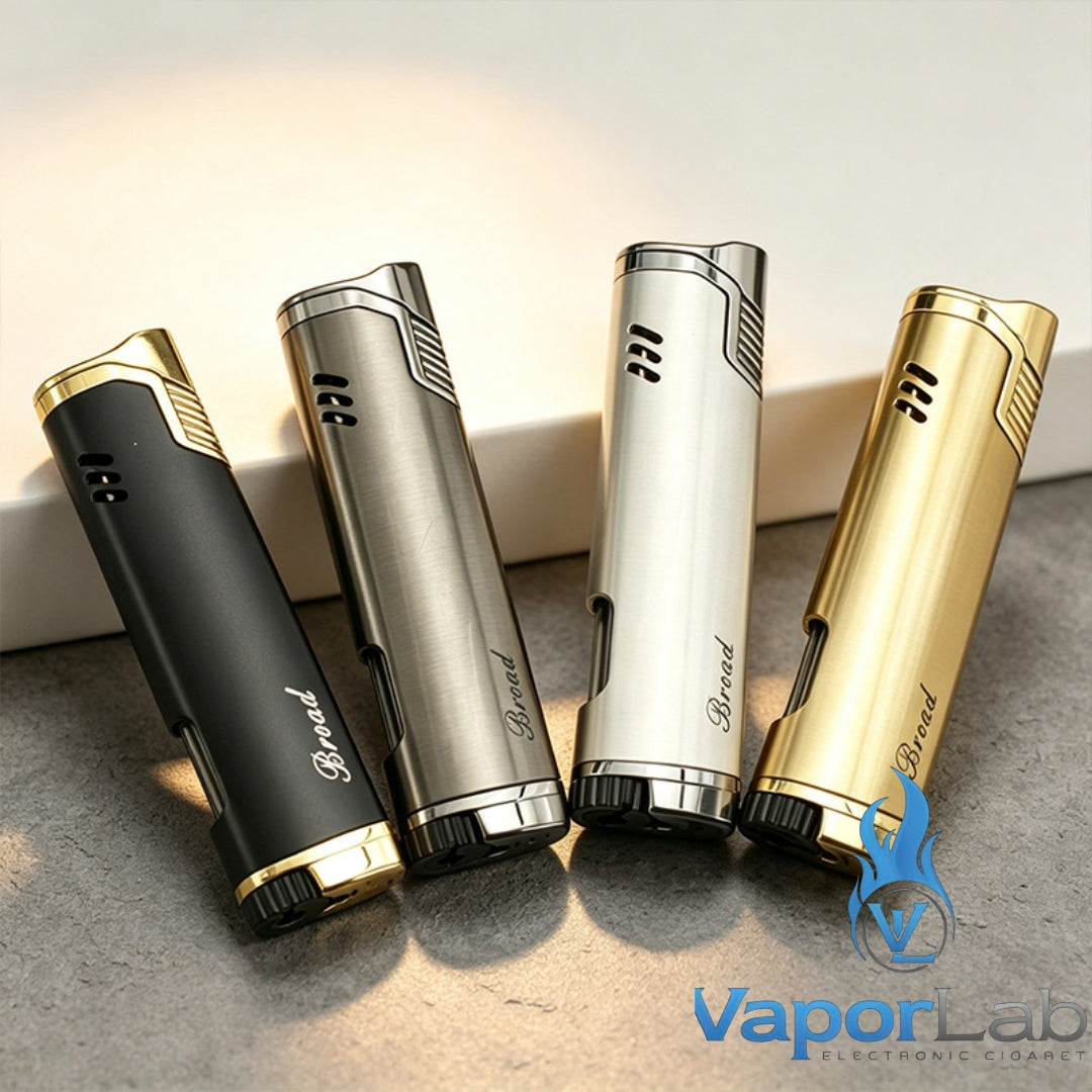 korek api besi bara las broad gas mudah diisi ulang elegant slim lighter dengan indikator kaca gas 3860