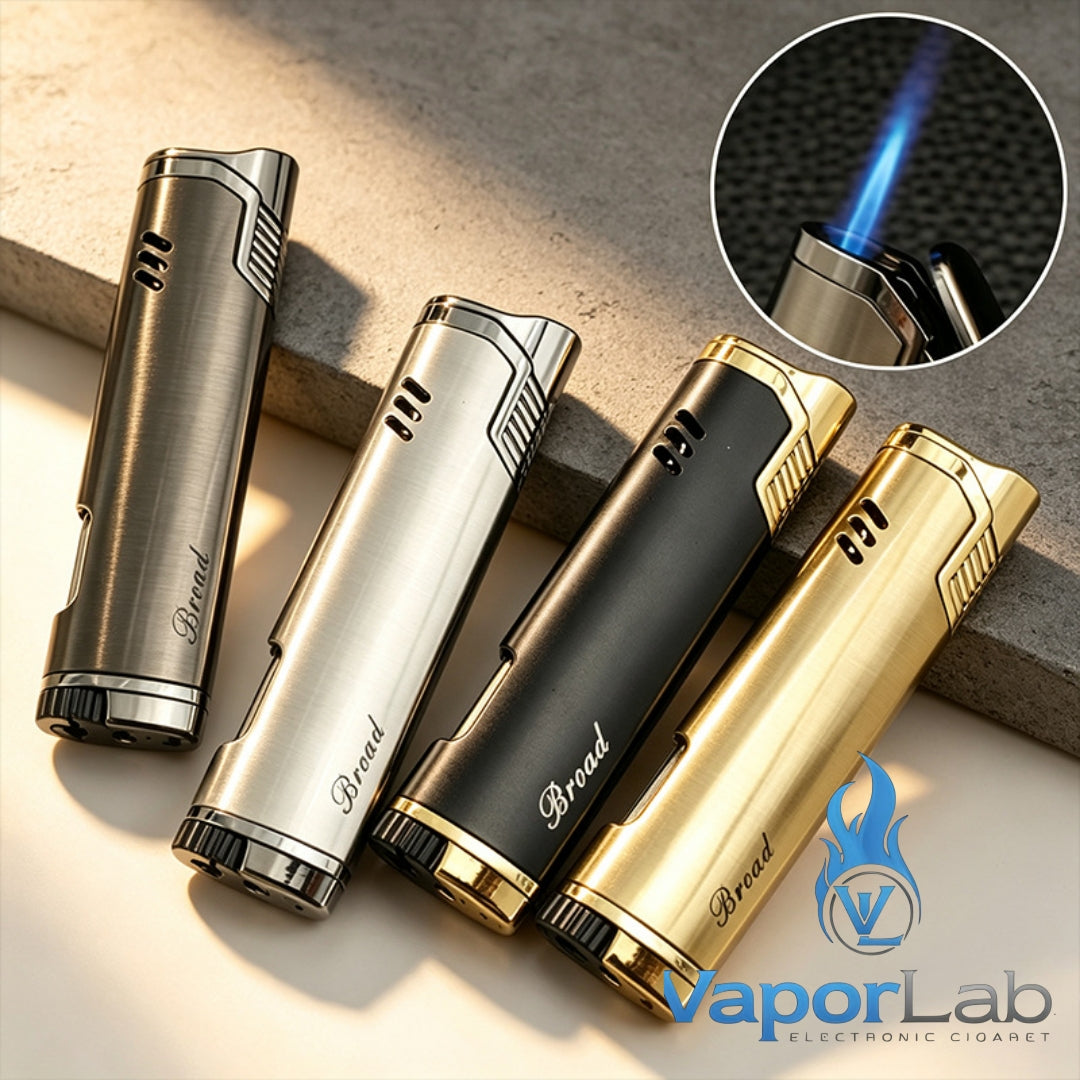 korek api besi bara las broad gas mudah diisi ulang elegant slim lighter dengan indikator kaca gas 3860