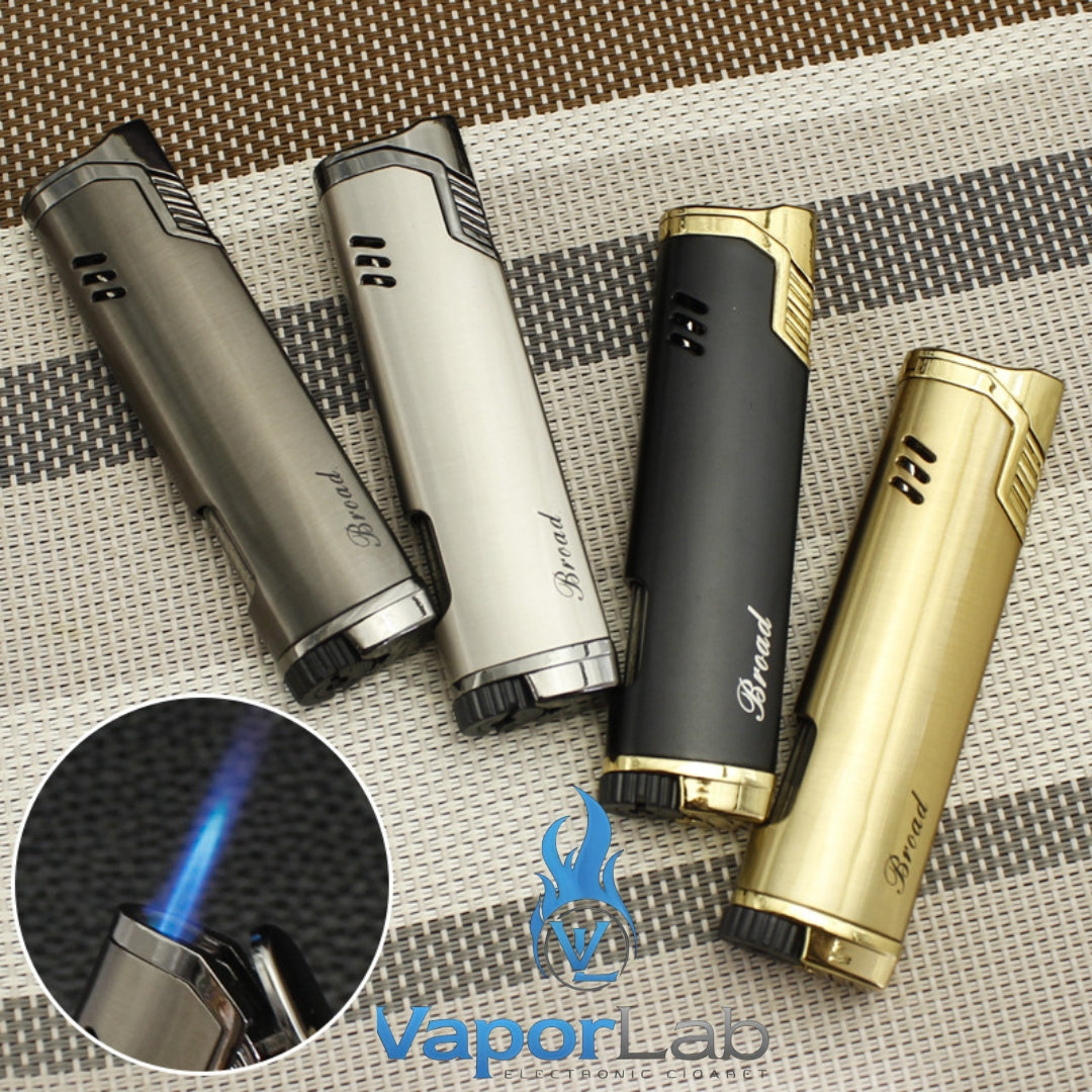 korek api besi bara las broad gas mudah diisi ulang elegant slim lighter dengan indikator kaca gas 3860