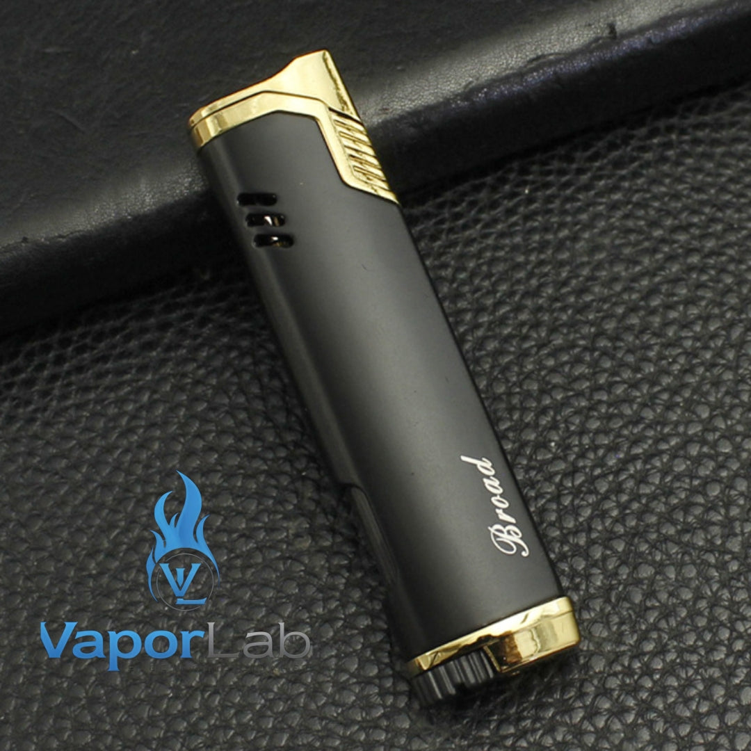 korek api besi bara las broad gas mudah diisi ulang elegant slim lighter dengan indikator kaca gas 3860