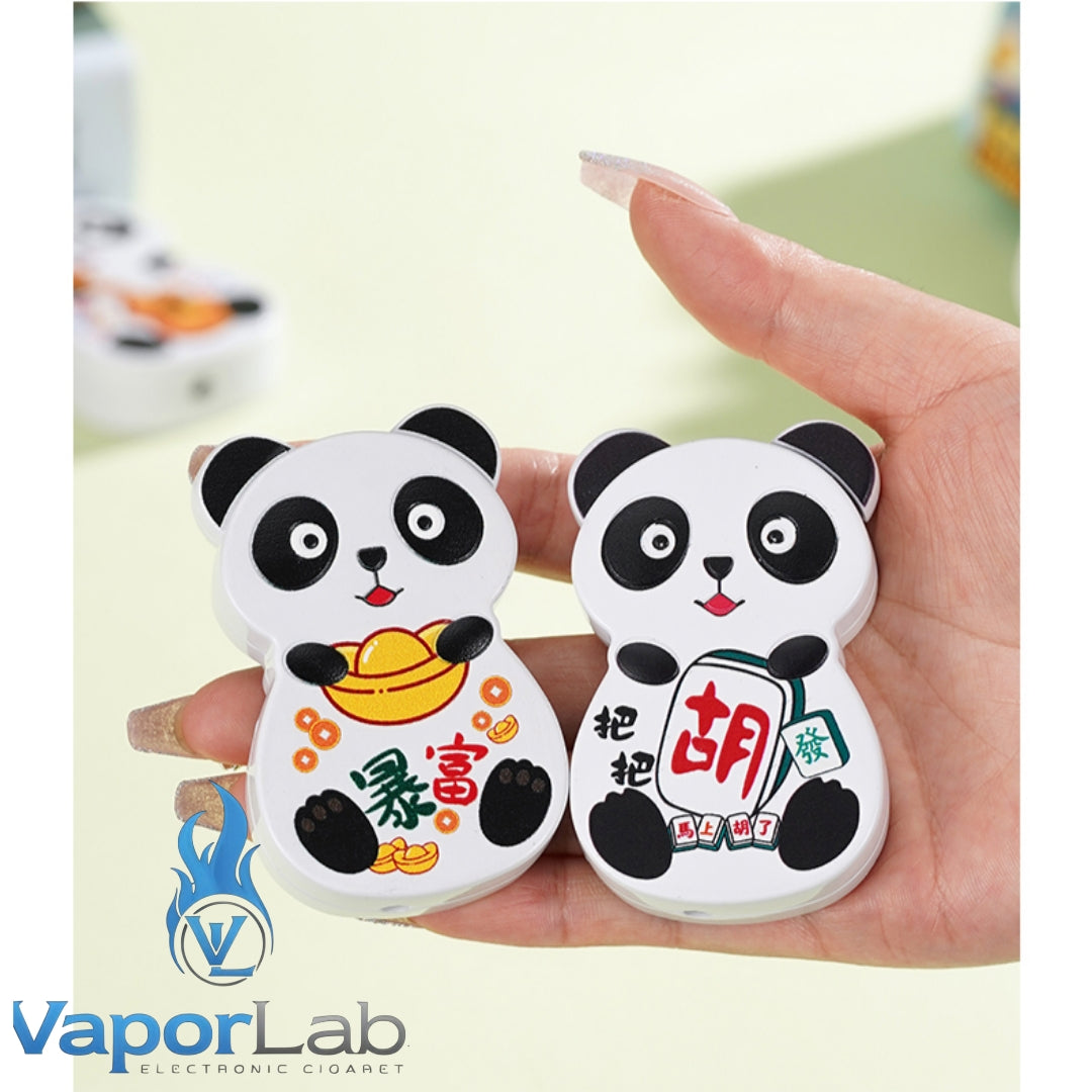 korek api lucu gas mudah diisi ulang ada bukaan botol model panda motif unik dengan indikator gas kaca 3850