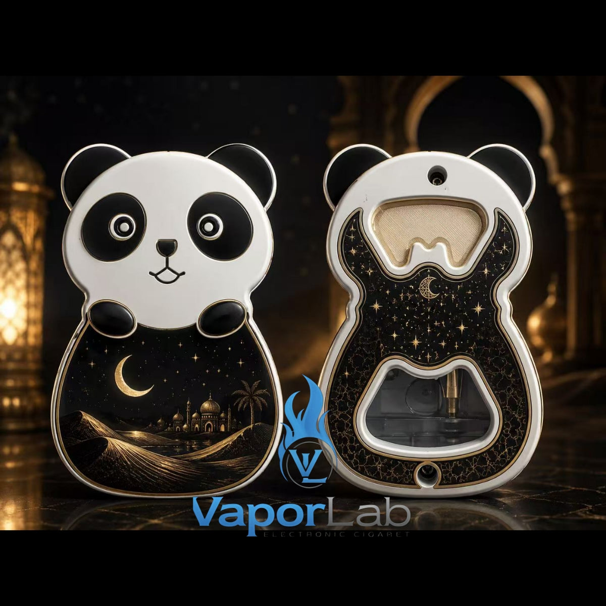 korek api lucu gas mudah diisi ulang ada bukaan botol model panda motif unik dengan indikator gas kaca 3850