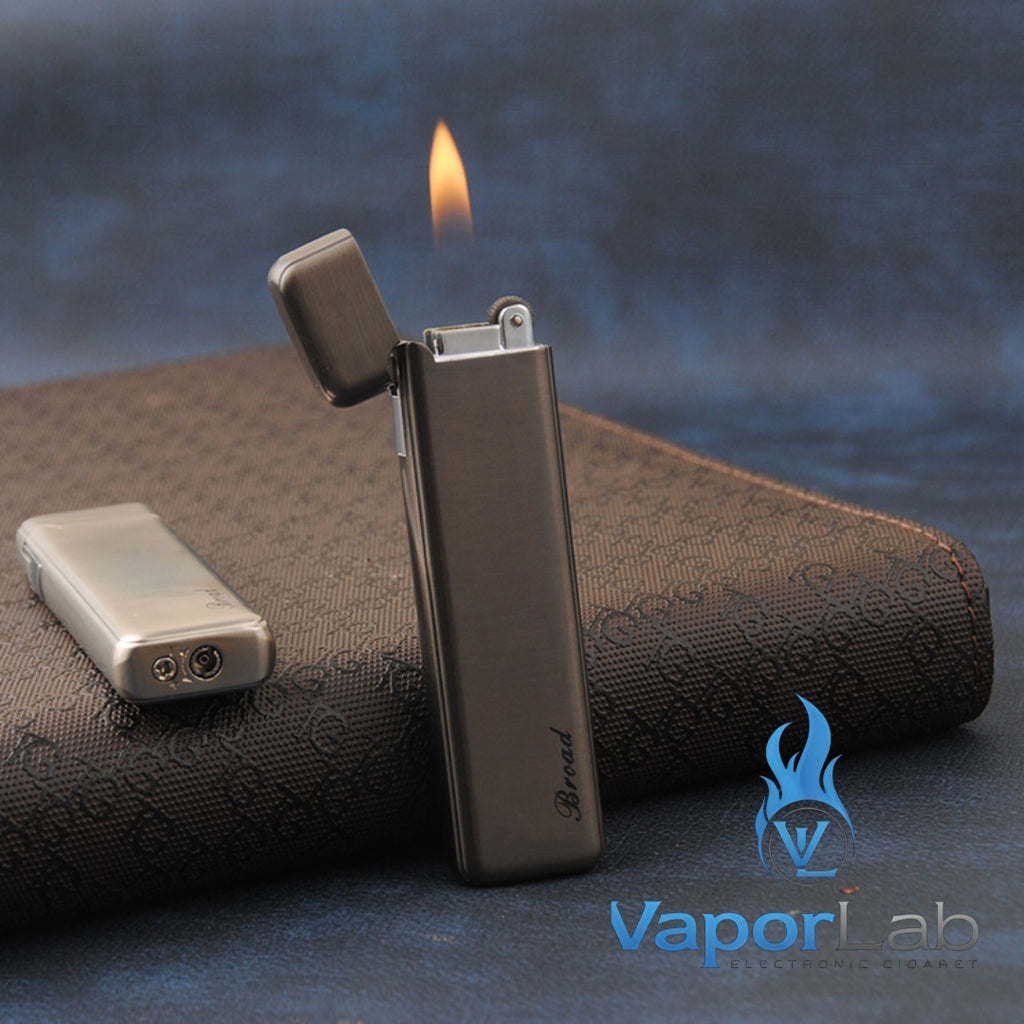 korek api besi slim design gas mudah diisi ulang pemantik roda batu api classic slim refillable gas lighter BROAD original 3921
