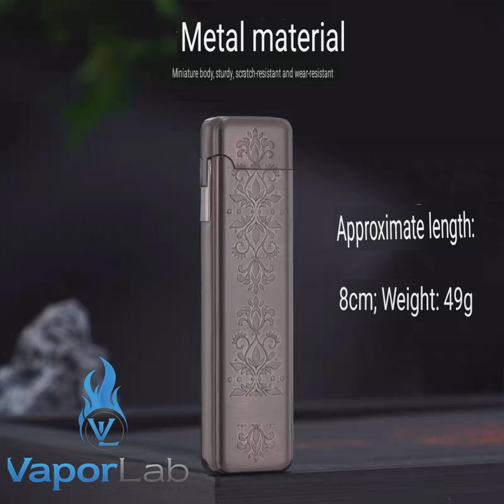 korek api besi slim design gas mudah diisi ulang pemantik roda batu api classic slim refillable gas lighter BROAD original 3921